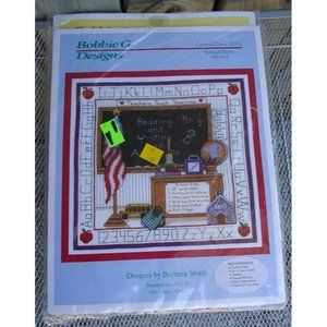 NIP Vintage 2001 School Days Counted Cross Stitch SD0118 Bobbie G Designs 13x13